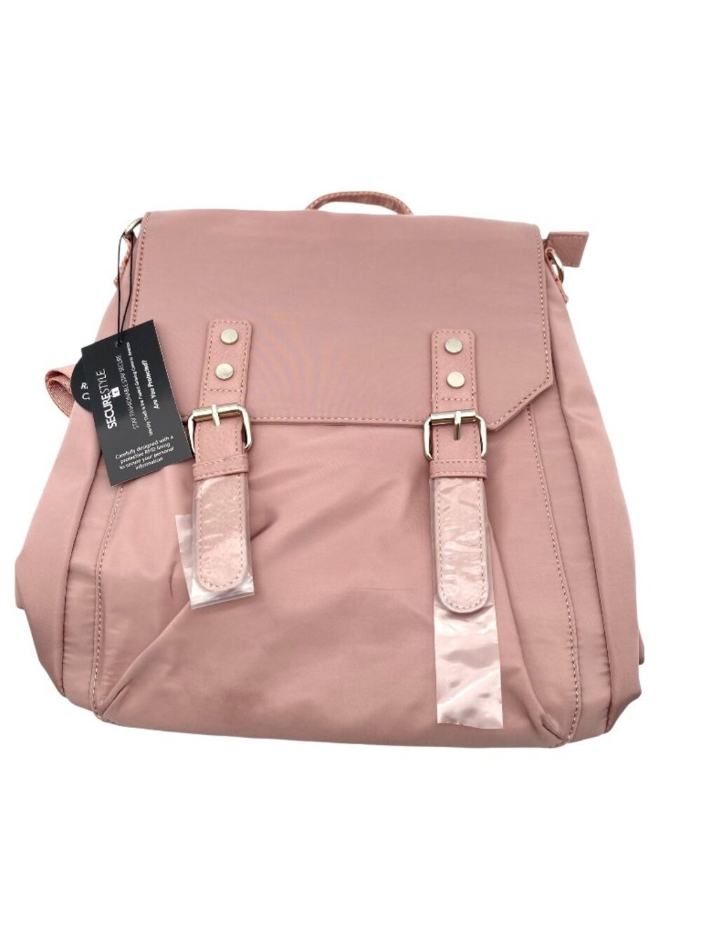 NWT K. Carroll RFID-Protected Pink Backpack Adjustable Straps Secure Style